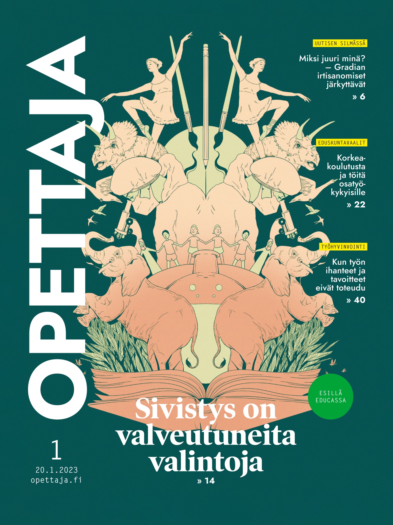 Opettaja magazine cover image