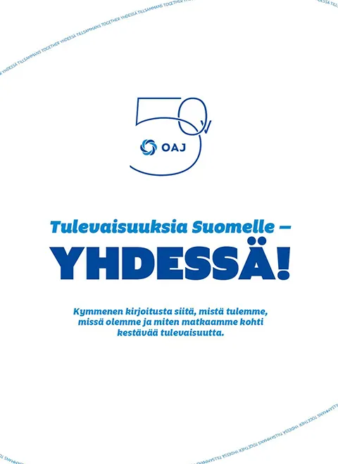 Kuvituskuva: OAJ 50 vuotta – Tulevaisuuksia Suomelle, yhdessä!