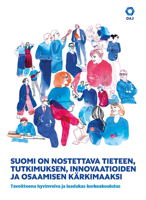 Kuvituskuva: OAJ:n tiede- ja innovaatiopoliittiset linjaukset